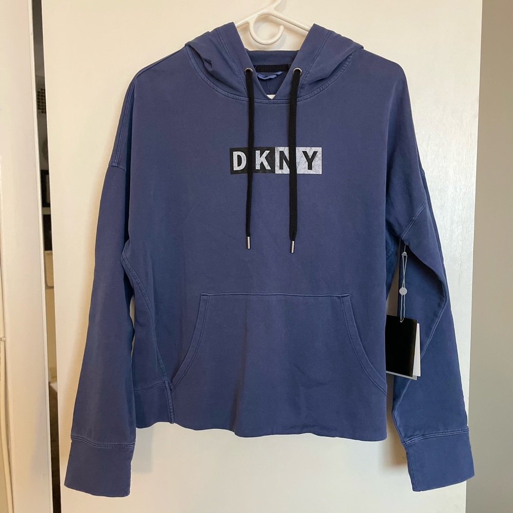 DKNY Sport Hooded Logo Sweater - Size M - Picture 1 of 14